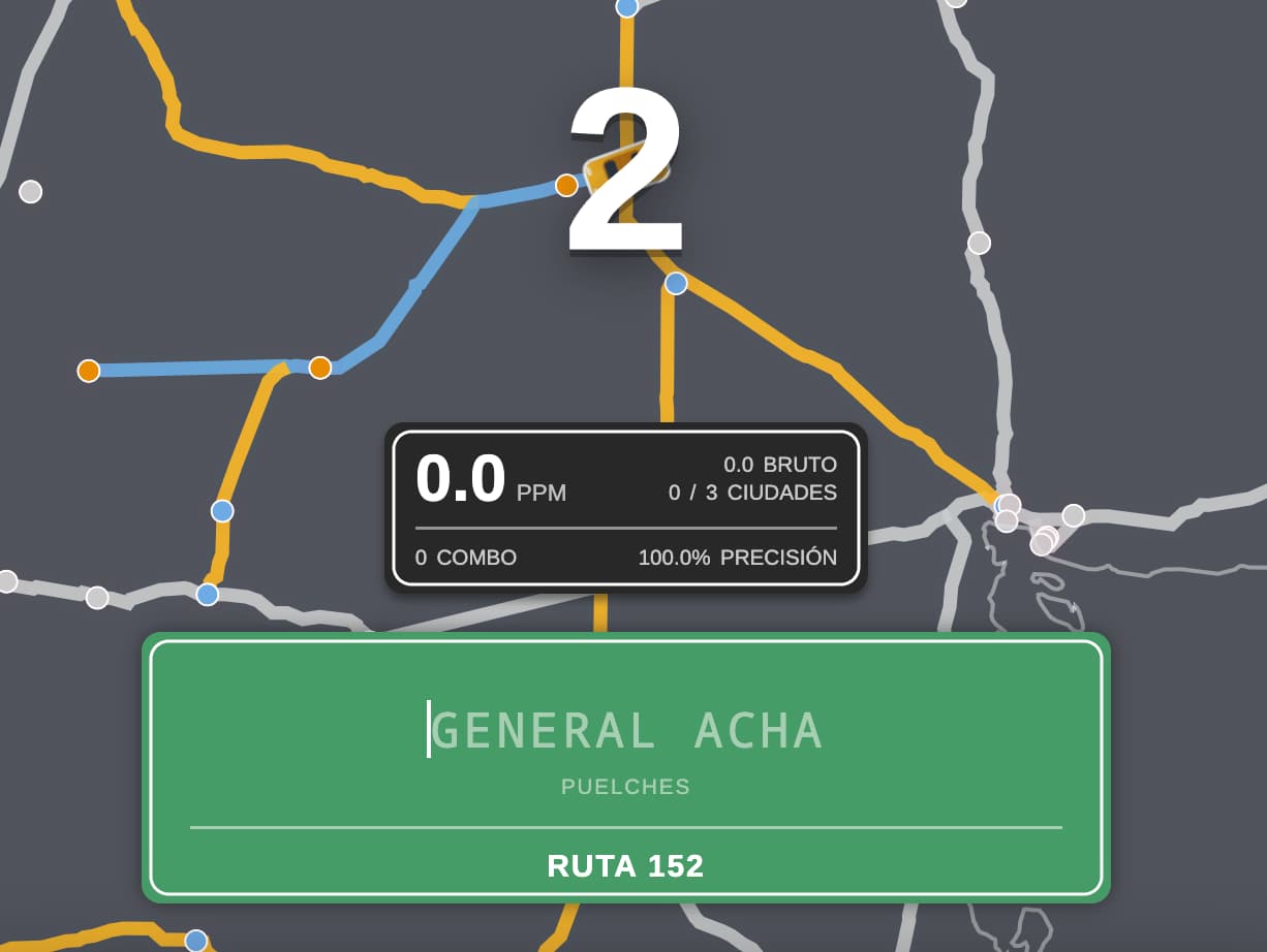 Cartel verde con el botón de empezar